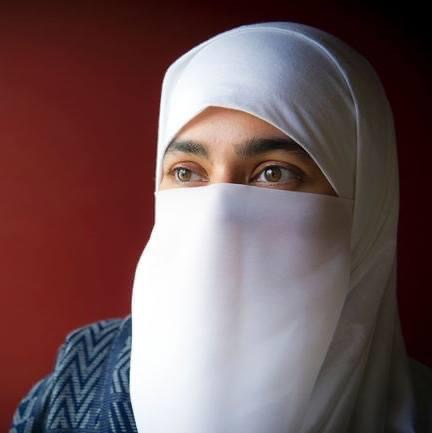 Mahwash Fatima, wearing a Niqab, has mastered non-verbal communication.